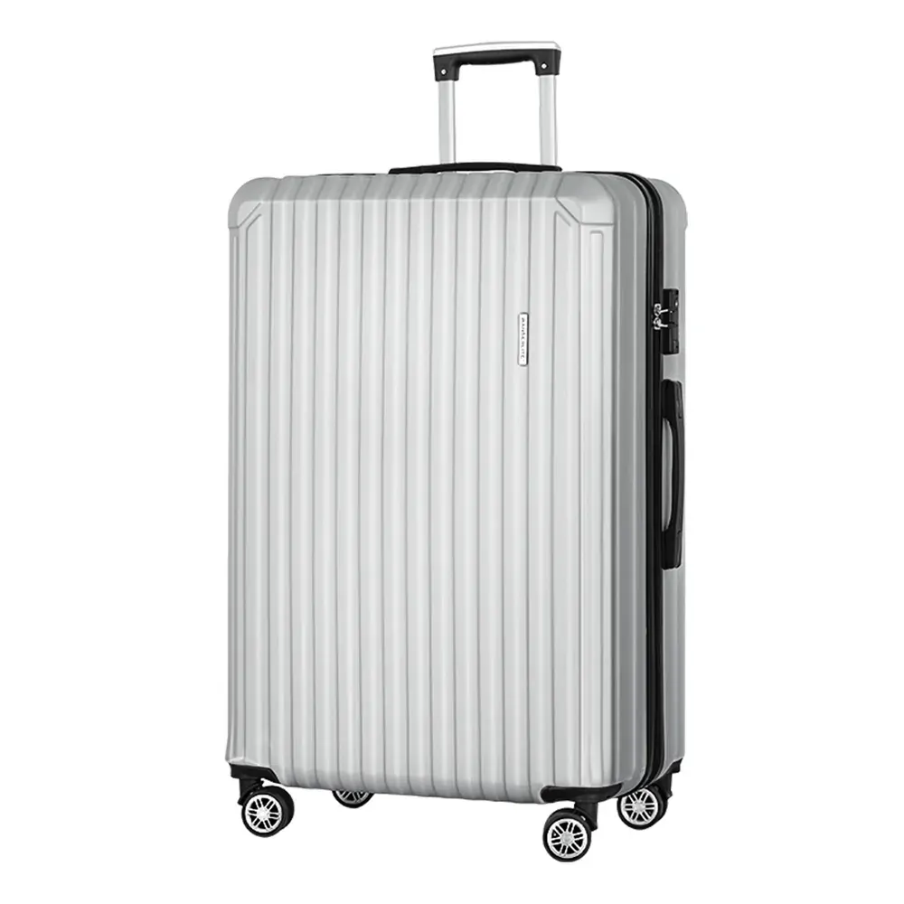 28'' Luggage Travel Suitcase Set TSA Carry On Hard Case Light Grey Price