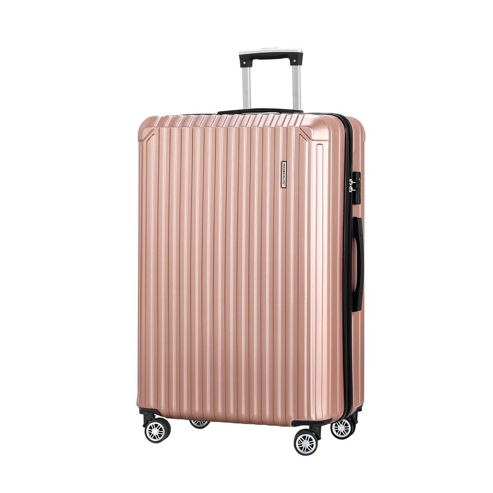 Wanderlite 28'' Luggage Travel Suitcase Set TSA Carry On Hard Case Rose Gold Price