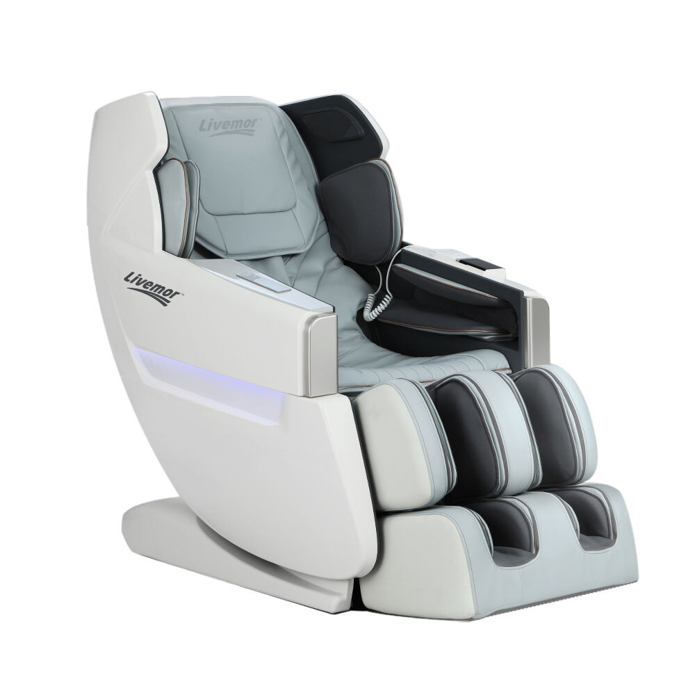 Livemor Massage Chair Electric Recliner Massager White Varitas Price