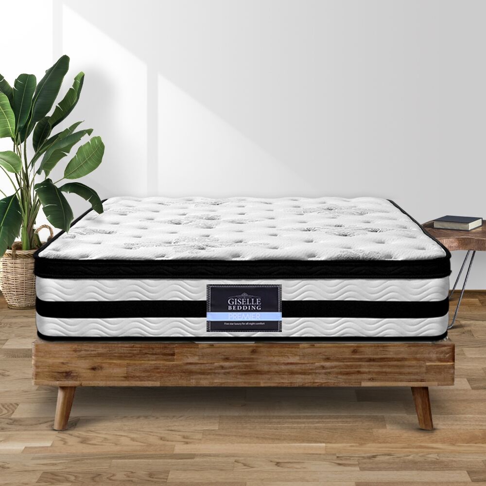 Giselle Bedding 34cm Mattress Euro Top Pocket Spring Super King Price
