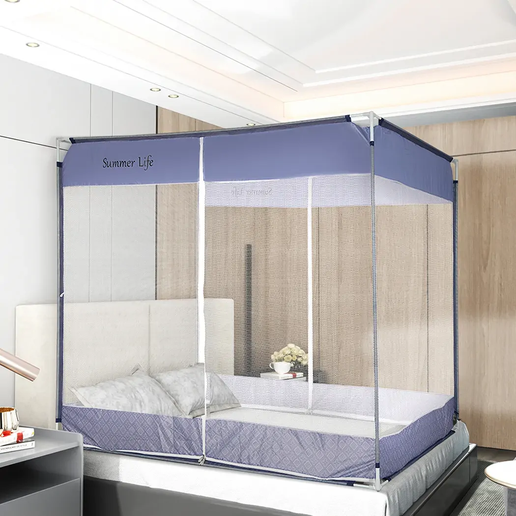 Mosquito Bed Nets Foldable Canopy Square Blue Price