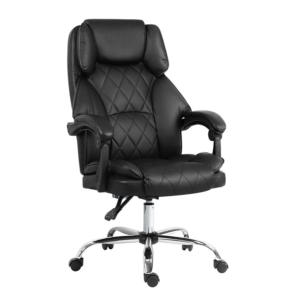 Artiss Executive Office Chair Leather Recliner Black Price