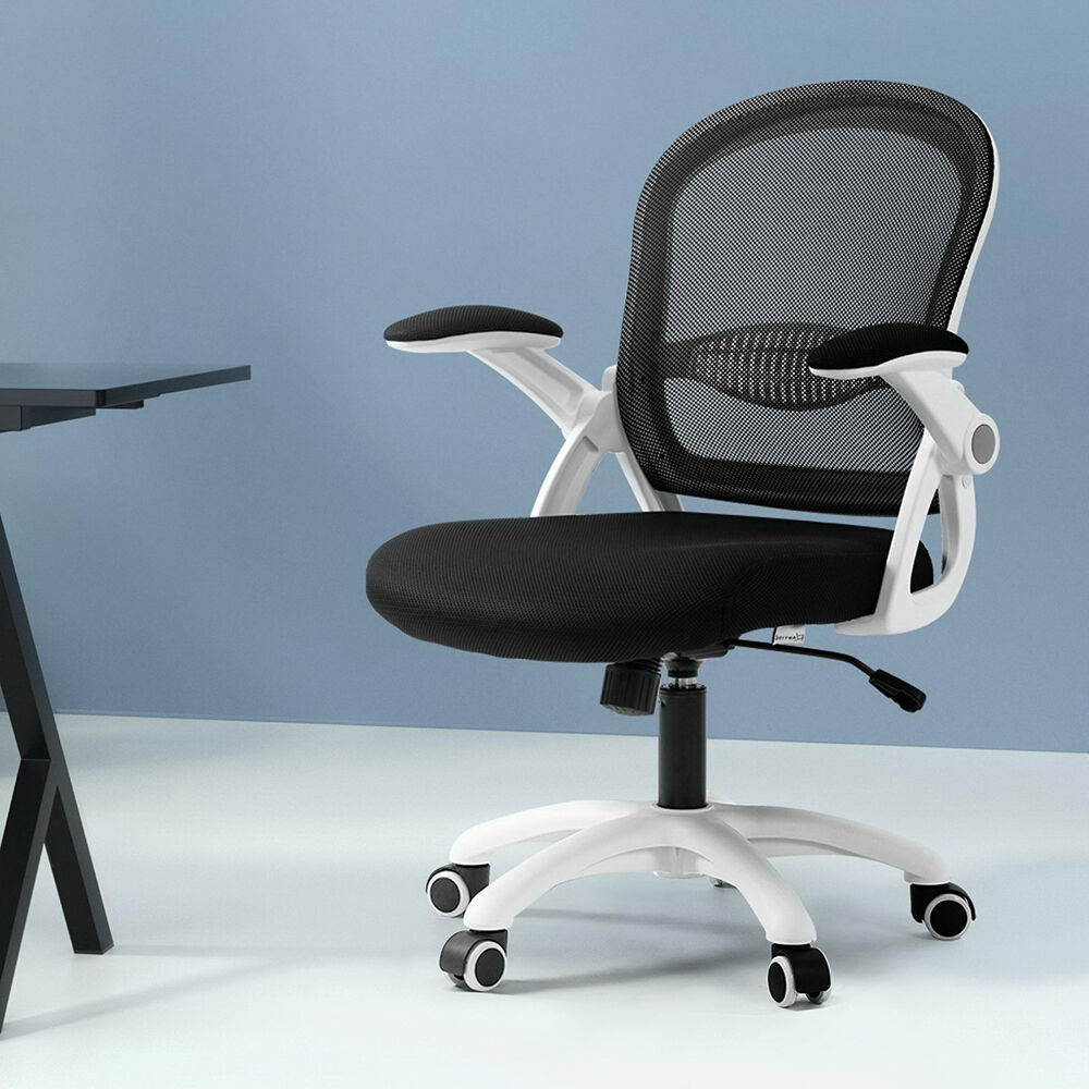 Artiss Mesh Office Chair Mid Back Black Price
