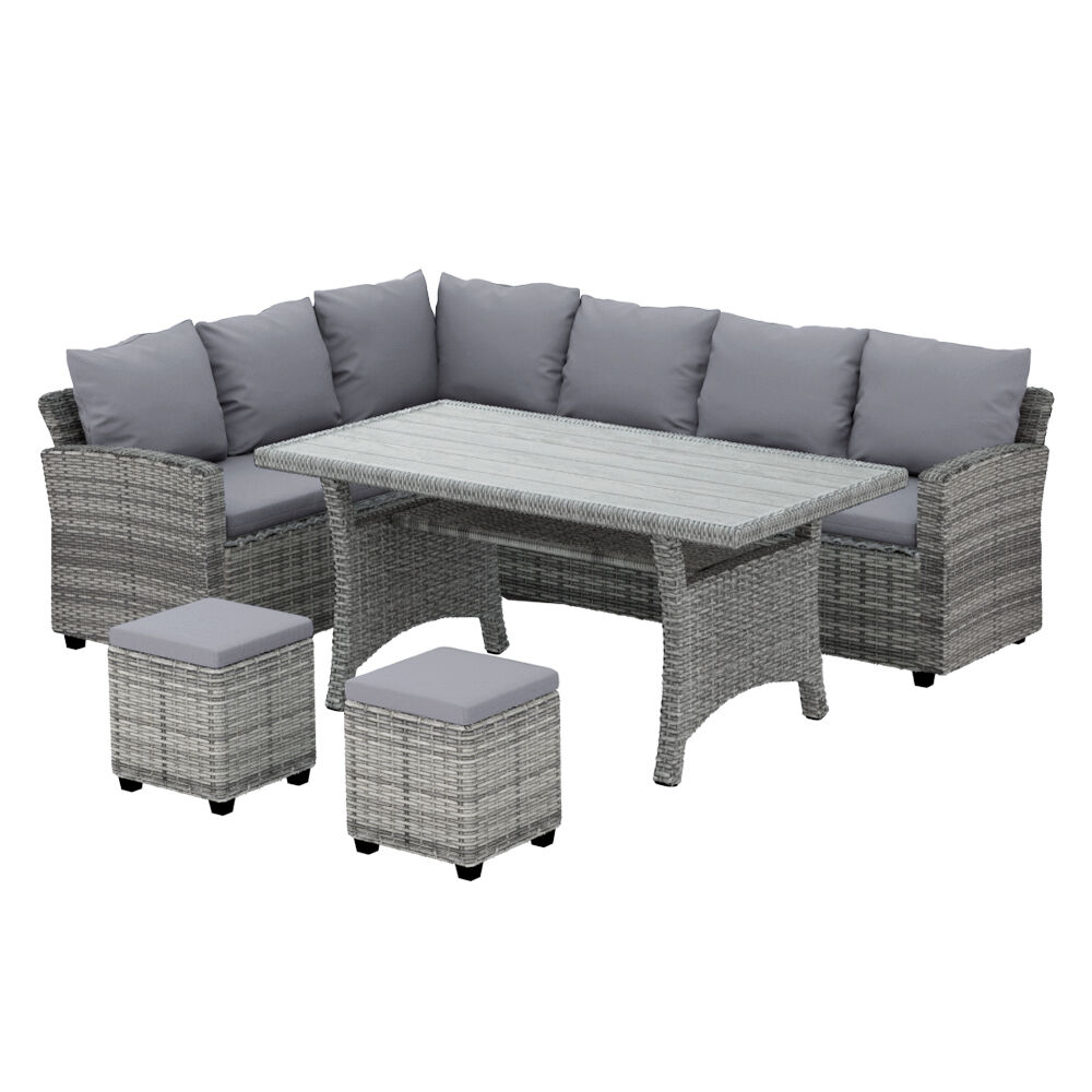 Gardeon Outdoor Dining Set Wicker Table Chairs Setting 8 Seater Price