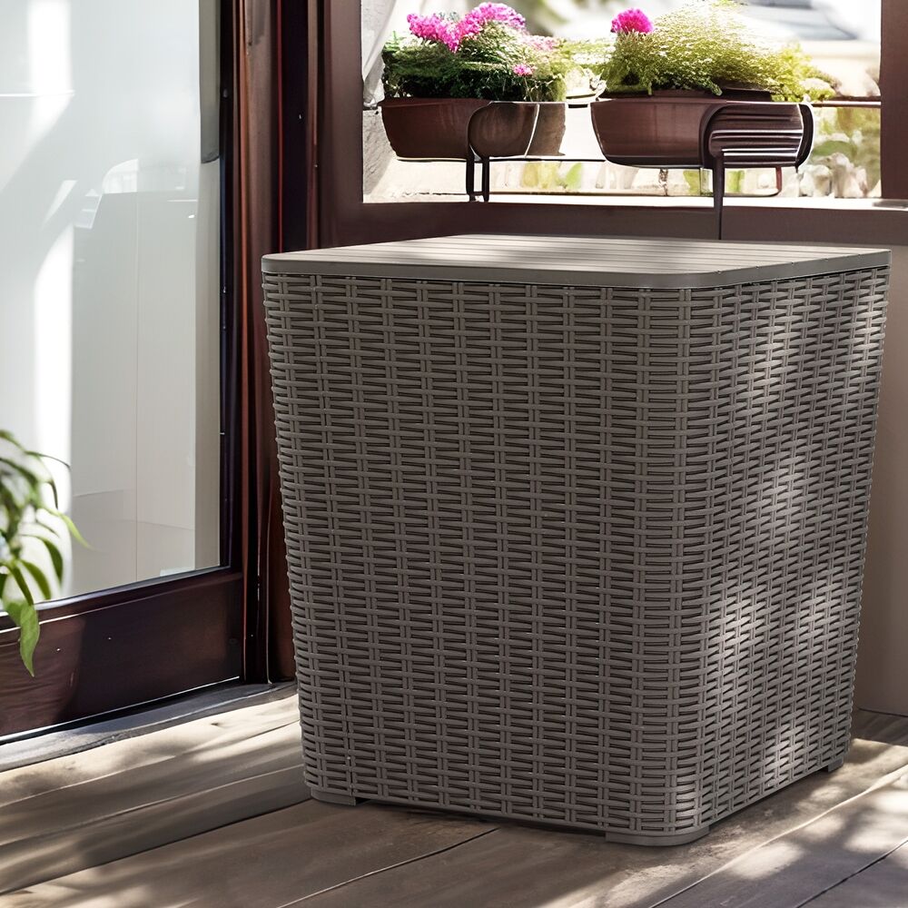 Gardeon Outdoor Storage Box 43L Container Side Table Garden Bench Tool Sheds Price