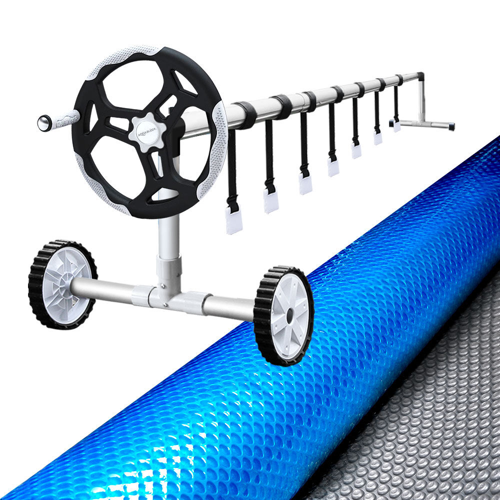 Aquabuddy Pool Cover 9.5x5m 400 Micron Swimming Pool Solar Blanket 5.5m Roller Price