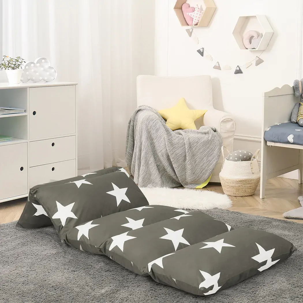 Foldable Mattress Kids Pillow Dark grey Large Price