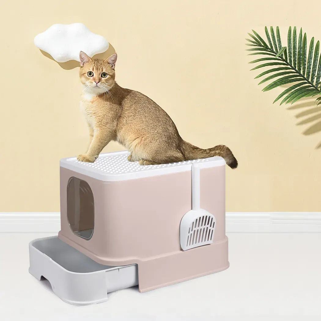 Cat Litter Box Fully Enclosed Kitty Coffee Price