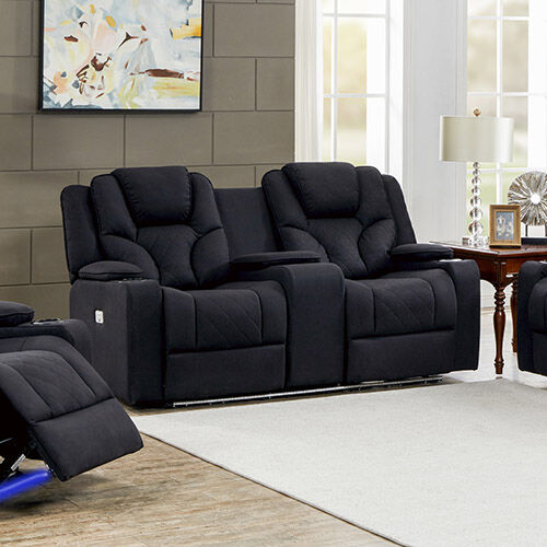 Arnold Recliner Rhino Fabric 2R Black Price