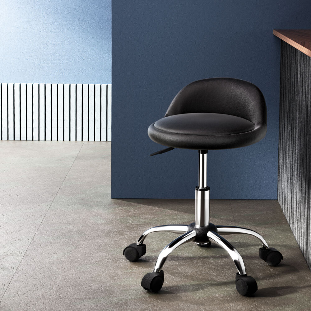 Artiss Salon Stool Swivel Chair Backrest Chairs Price