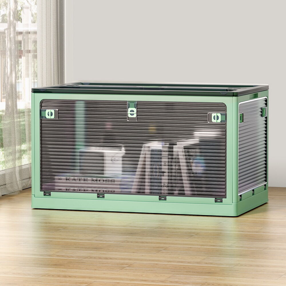 Artiss Storage Box Container Foldable Stackable 5 Sides Open Transparent 140L Price