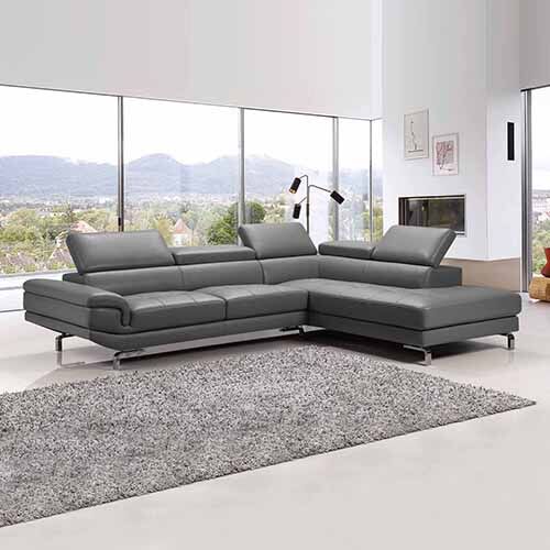 Vienna Sofa Faux Leather 5 Seater Grey Price