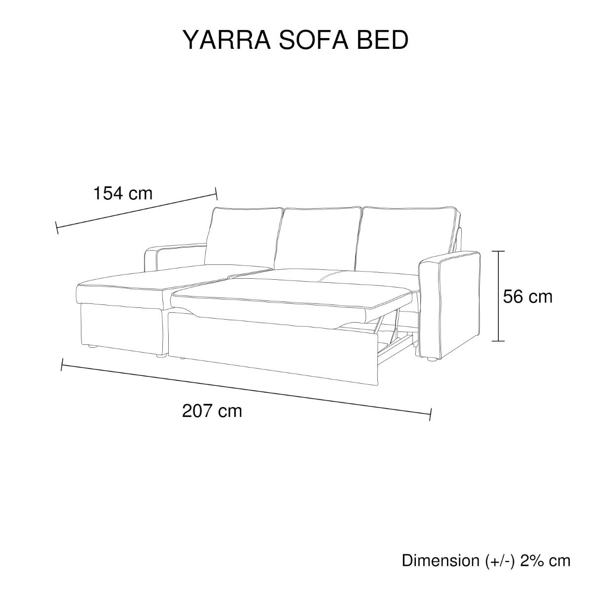 Haddam 2 Seater Sofa Bed with pull Out Storage Corner Chaise Lounge Set in Grey Price