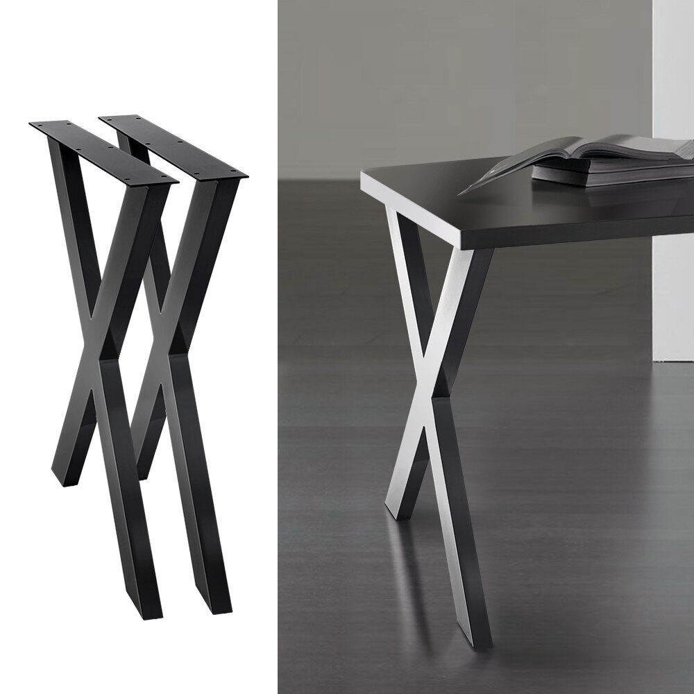 Metal Table Legs DIY X-shaped 71X60CM Set of 2 Price