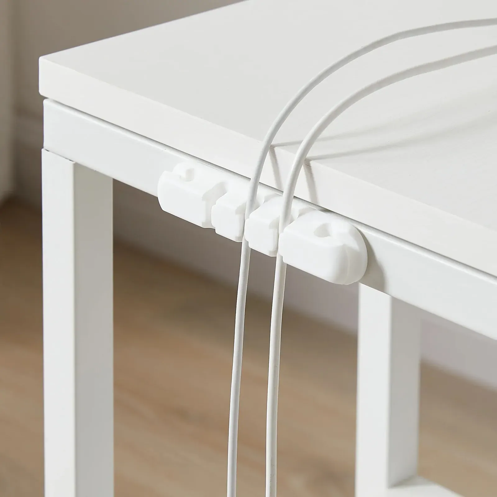 Bedside Table with Power - Chic Look, White Price