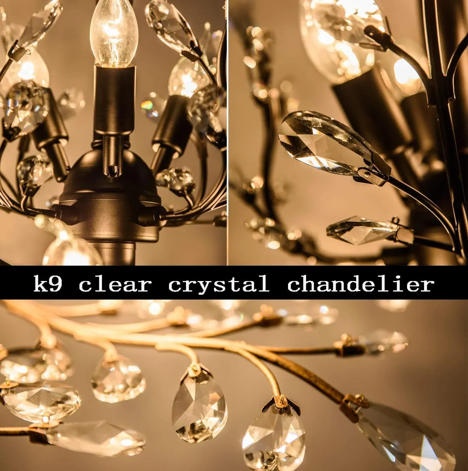 Crystal Chandeliers Lighting, 3 Light, Vintage Price