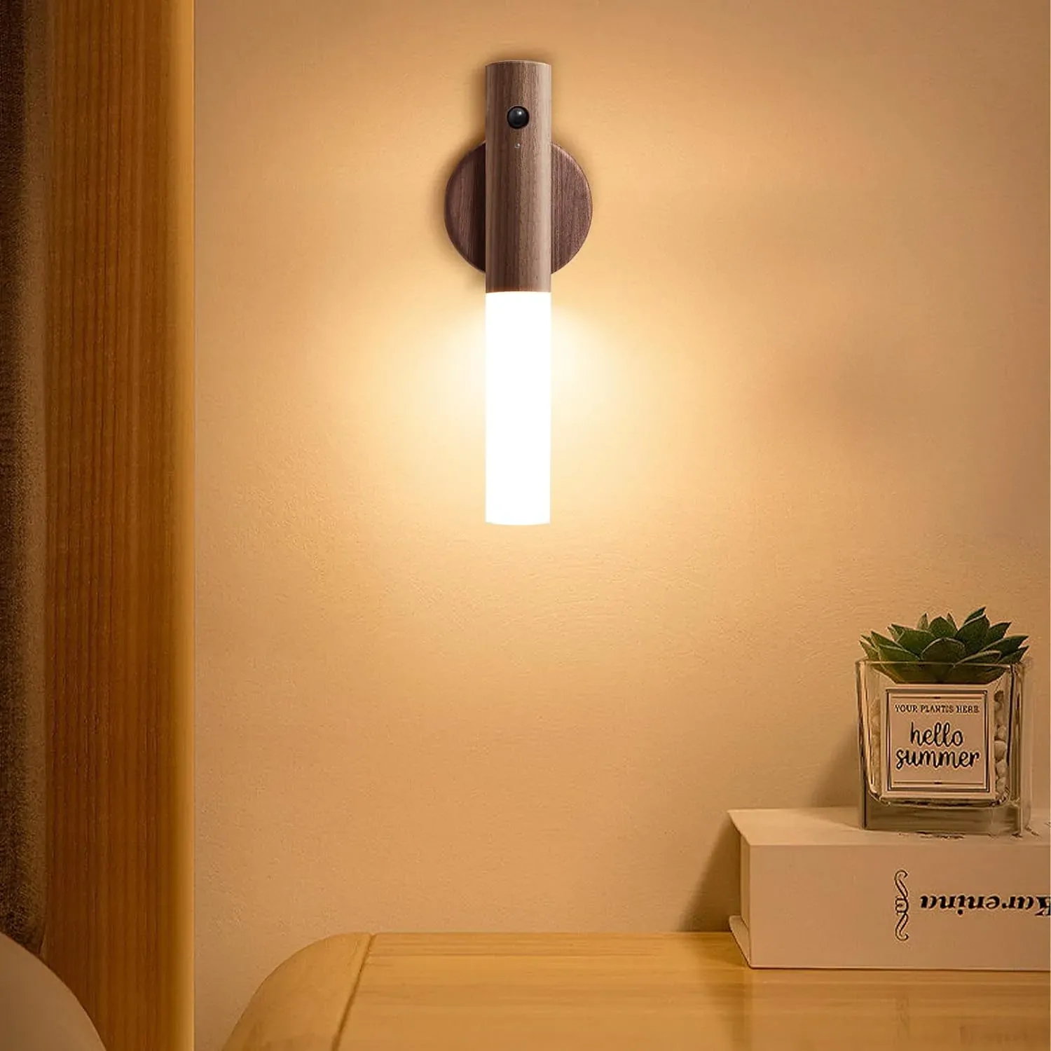 Motion Sensor Wall Light Indoor, LED Rechargeable, 2pcs Price