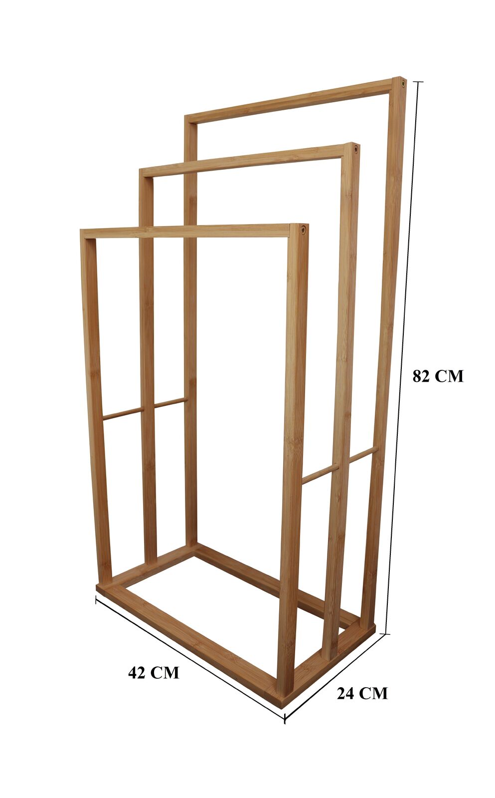 Bamboo Towel Bar Holder Rack 3-Tier Freestanding for Bathroom and Bedroom Price
