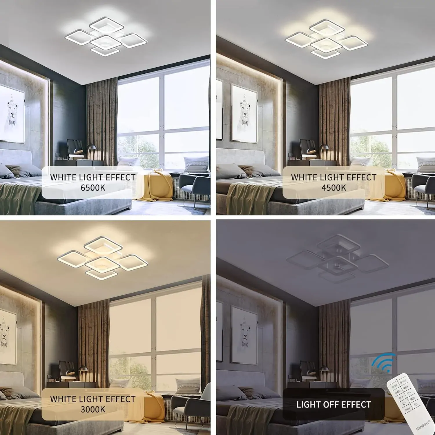Modern LED Ceiling Light Remote Control (60 cm) Price