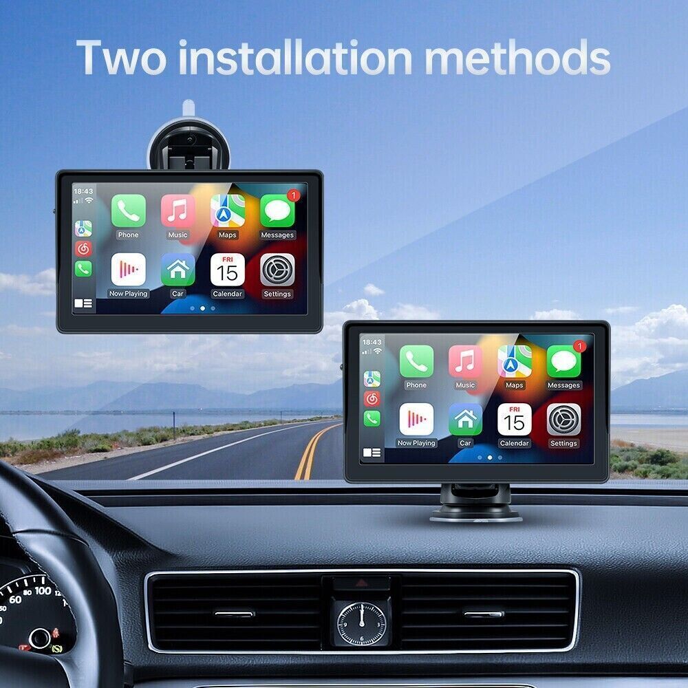 7 inch Portable Wireless Car Radio Auto Stereo Apple Carplay Android Bluetooth + Cam Price
