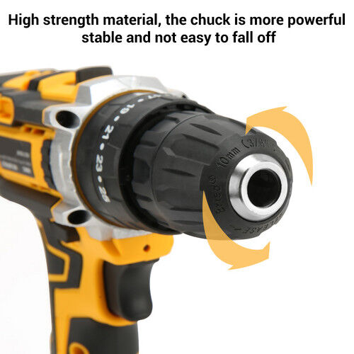 36VF BRUSHLESS HEAVY DUTY CORDLESS DRILL IMPACT DRIVER KIT HAMMER +2 BATTERY Box Price