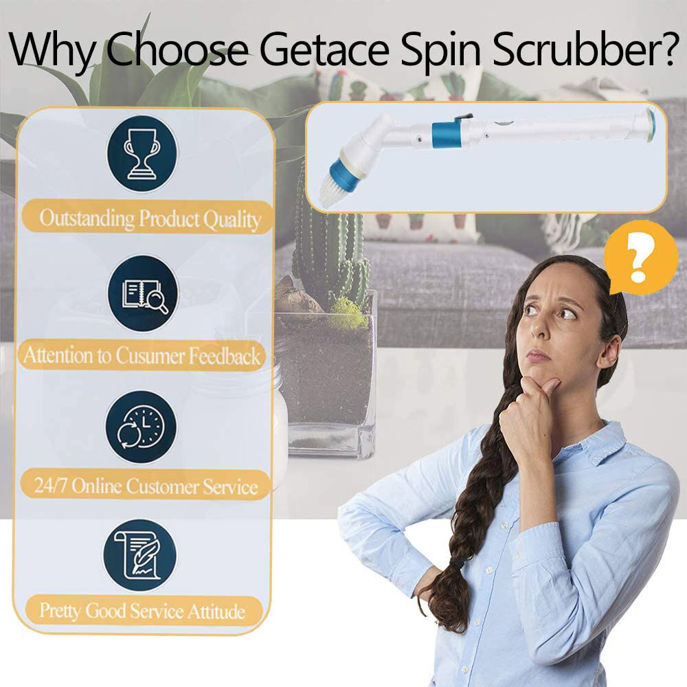 Electric Cordless Spin Scrubber Super Power Scrubber Turbo Scrub Clean Brush Price