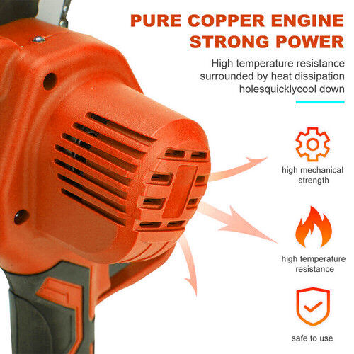 6" Mini Orange Cordless Electric Chainsaw 2X Battery-Powered Wood Cutter Rechargeable Price