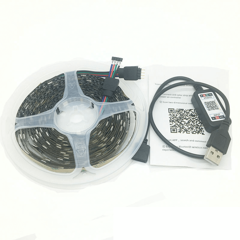 3M RGB LED Strip Lights IP65 Waterproof 5050 300LEDs 12V USB Bluetooth Gift Price