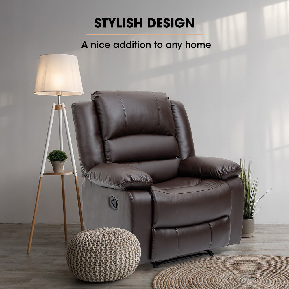 FORTIA Elderly-Friendly Luxury Recliner Chair - Brown Price