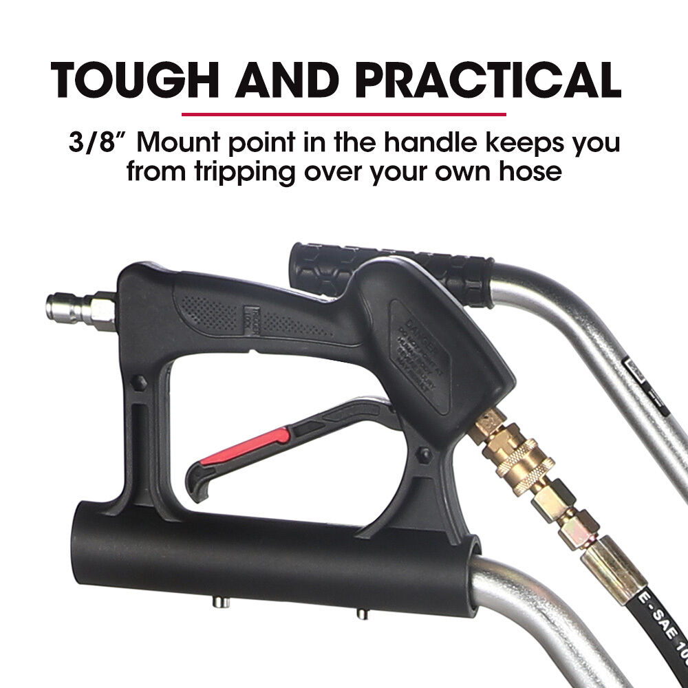 Jet-USA 18" Stainless Steel Pressure Washer Surface Cleaner with Yoke Handlebar, 3/8" Fitting, For Concrete Driveway Patio Floor Price