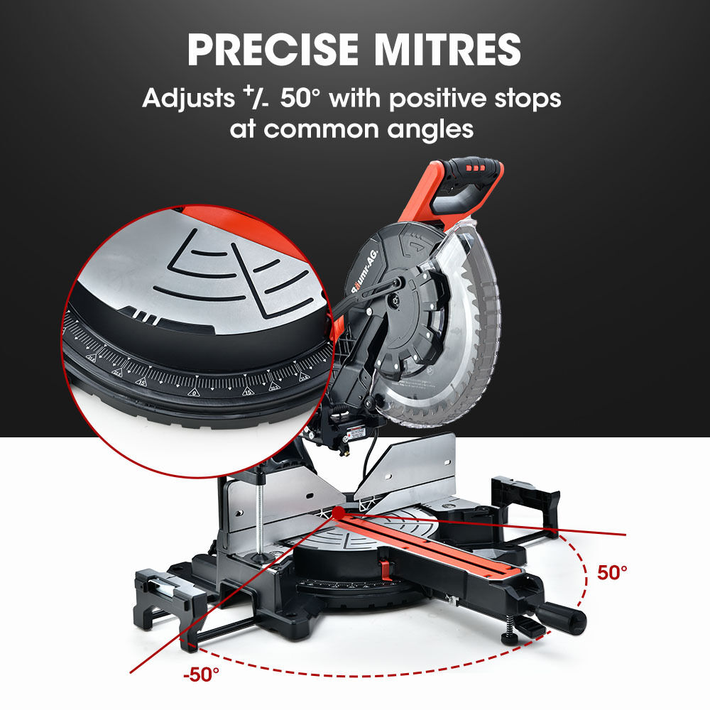 BAUMR-AG 305mm Compound Mitre Saw Dual Bevel Sliding Drop Saws 2200W Price