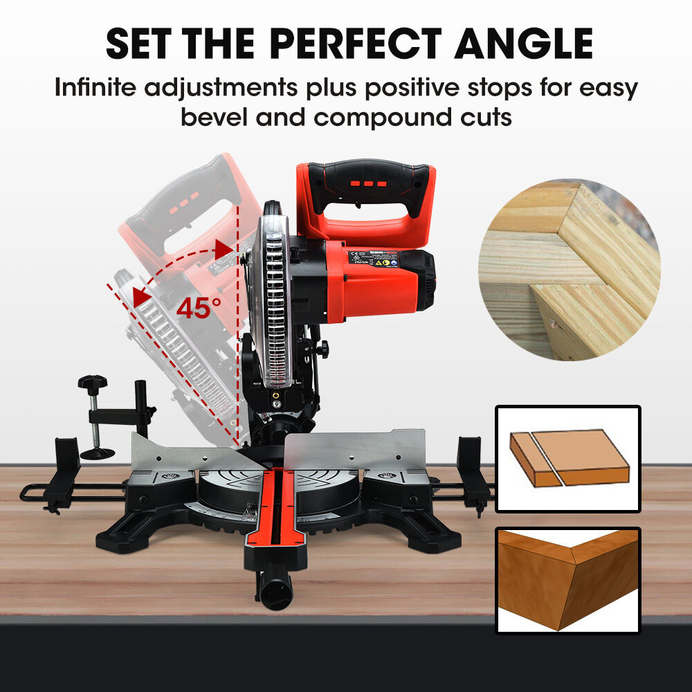 BAUMR-AG 210mm Sliding Compound Mitre Drop Saw and Adjustable Stand Combo Price