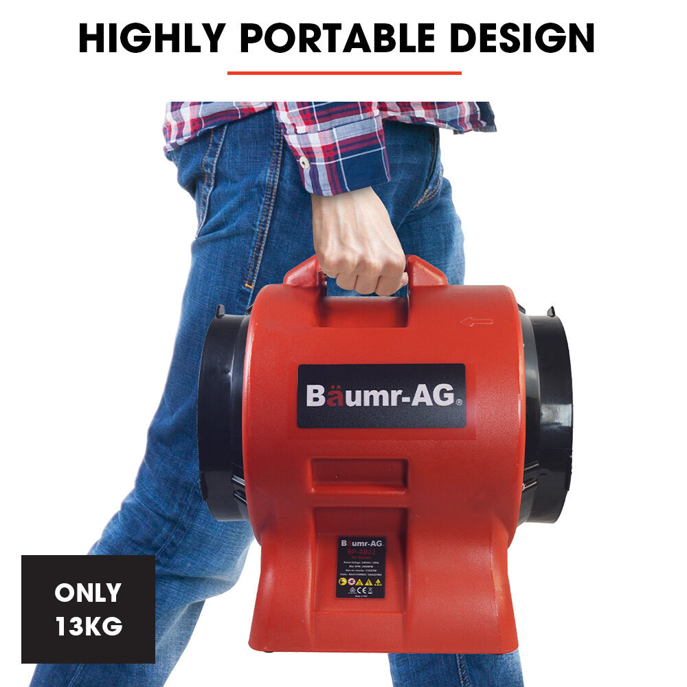 Baumr-AG 300mm (12 inch) Portable Air Blower Mover Axial Ventilation Extraction Fan Price