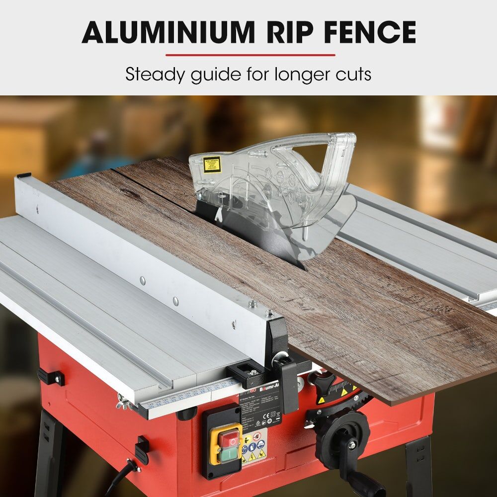 Baumr-AG 2000W 254mm Corded Table Saw with Stand, Extendable, Laser Guide Price