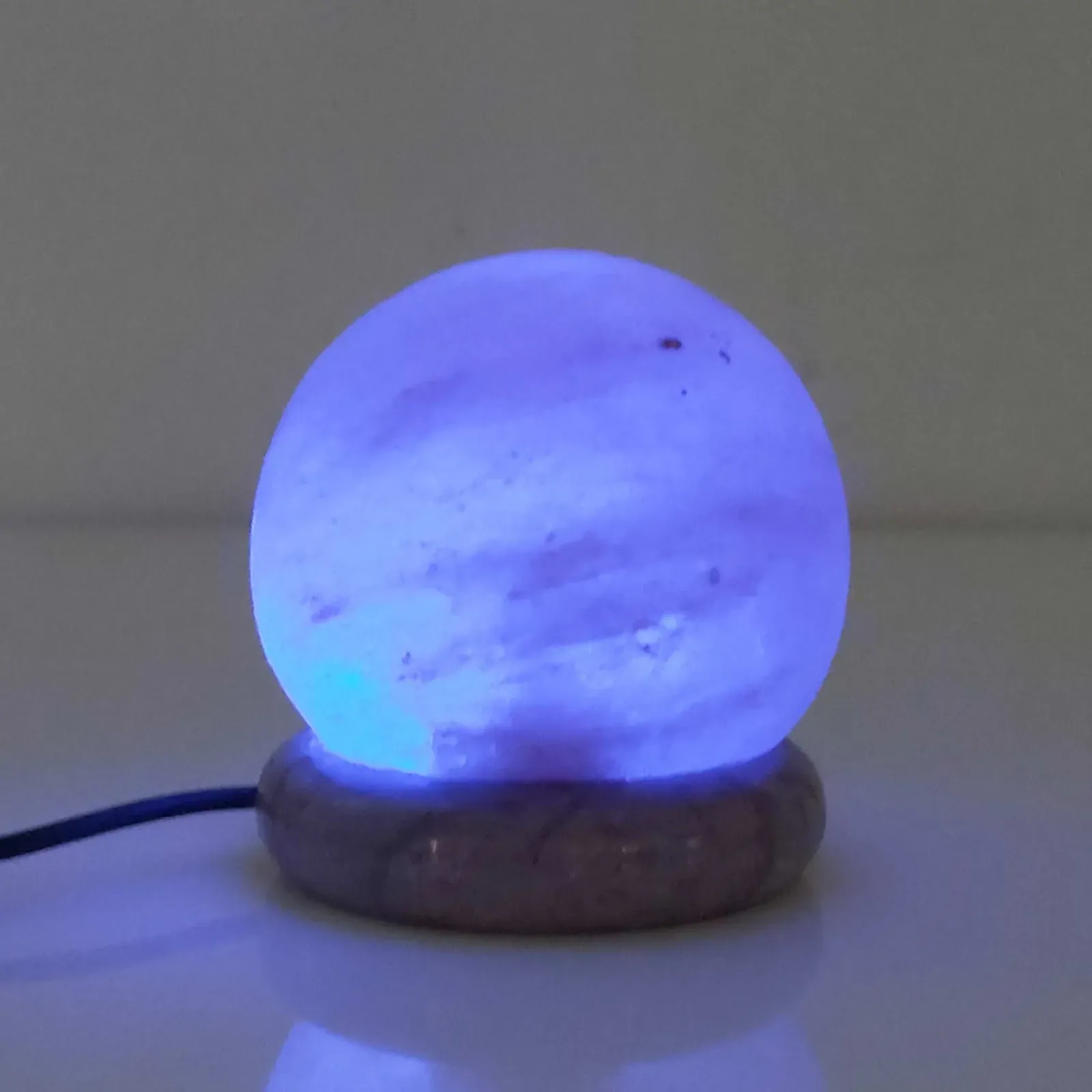 USB Colour Changing Salt Himalayan Lamp - Ball Sphere Shape Pink Rock LED Light Price