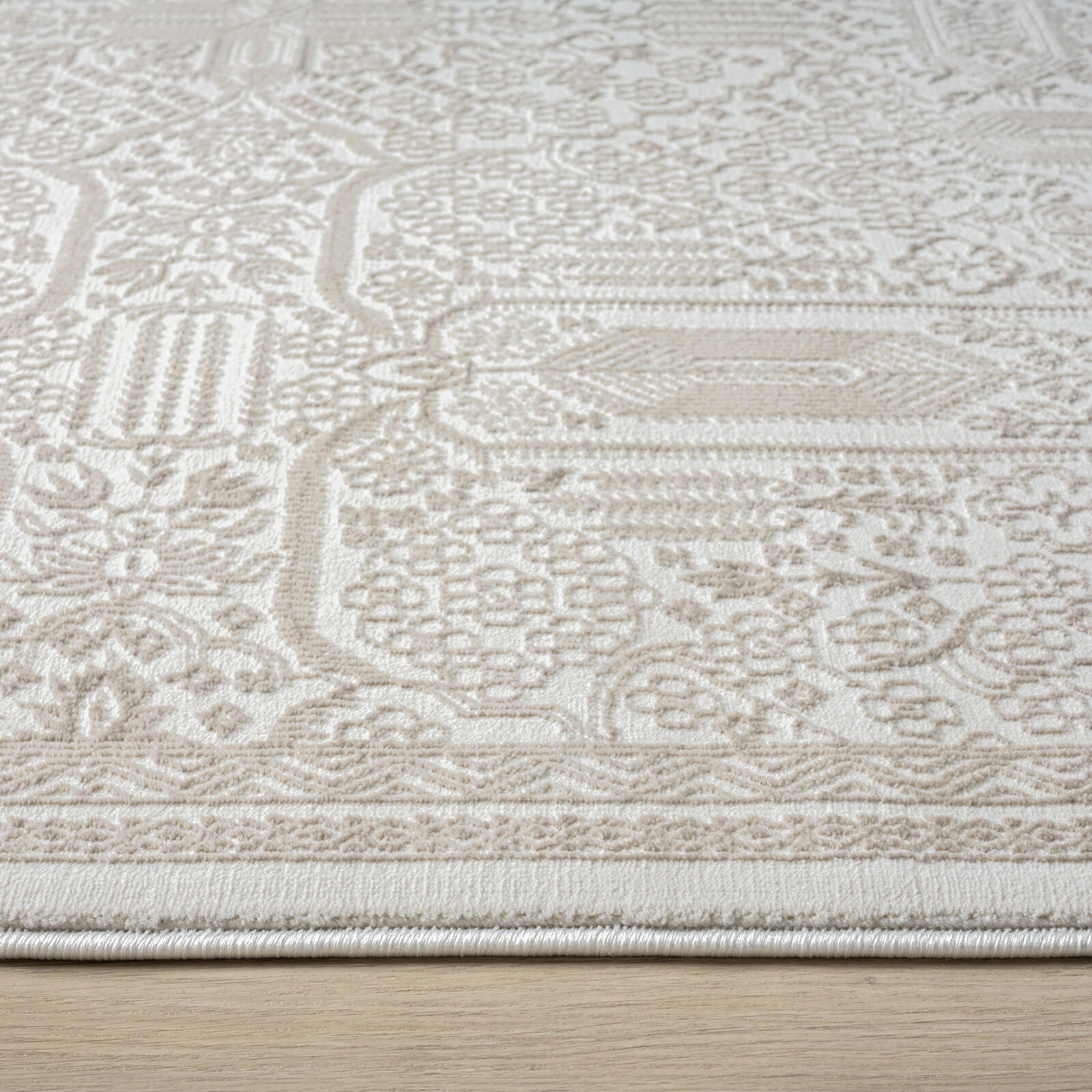 Grande Jacquard Rug - Sand - 300x400 Price