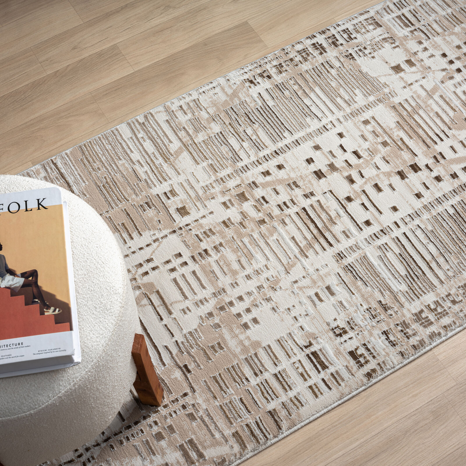 Grande Jacquard Rug - Taupe - 80x300 Price