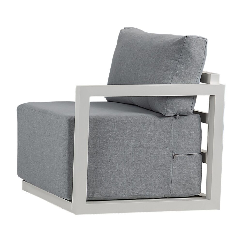 Contemporary All-Weather Lounge Set Charcoal Grey Price