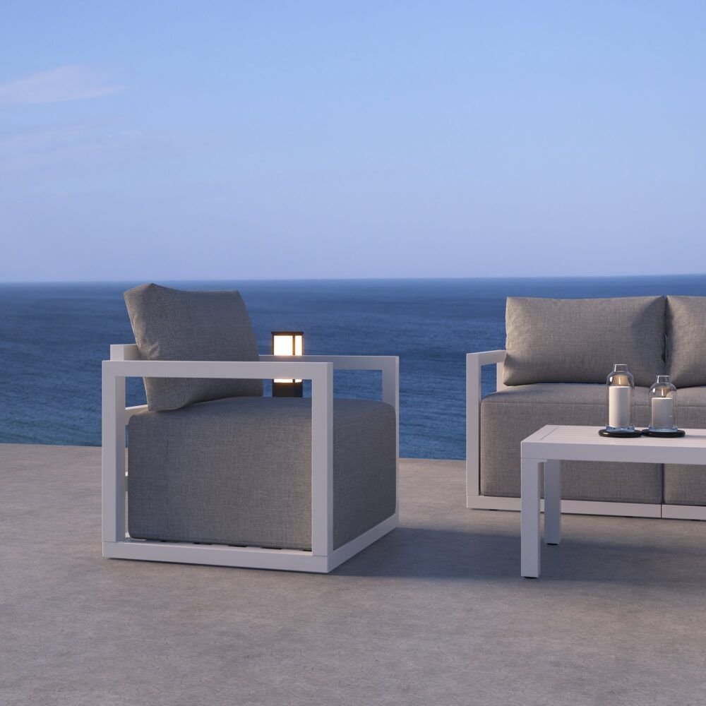 Alfresco Serenity Outdoor Lounge Set – White Price