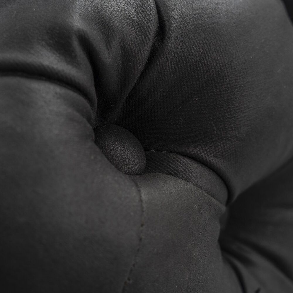 Black Leathaire Ottoman-Rectangular Price
