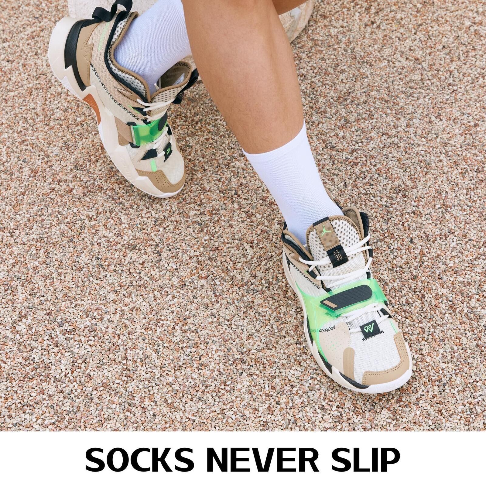 10X Rexy 3D Seamless Crew Socks Medium Slim Breathable WHITE Price