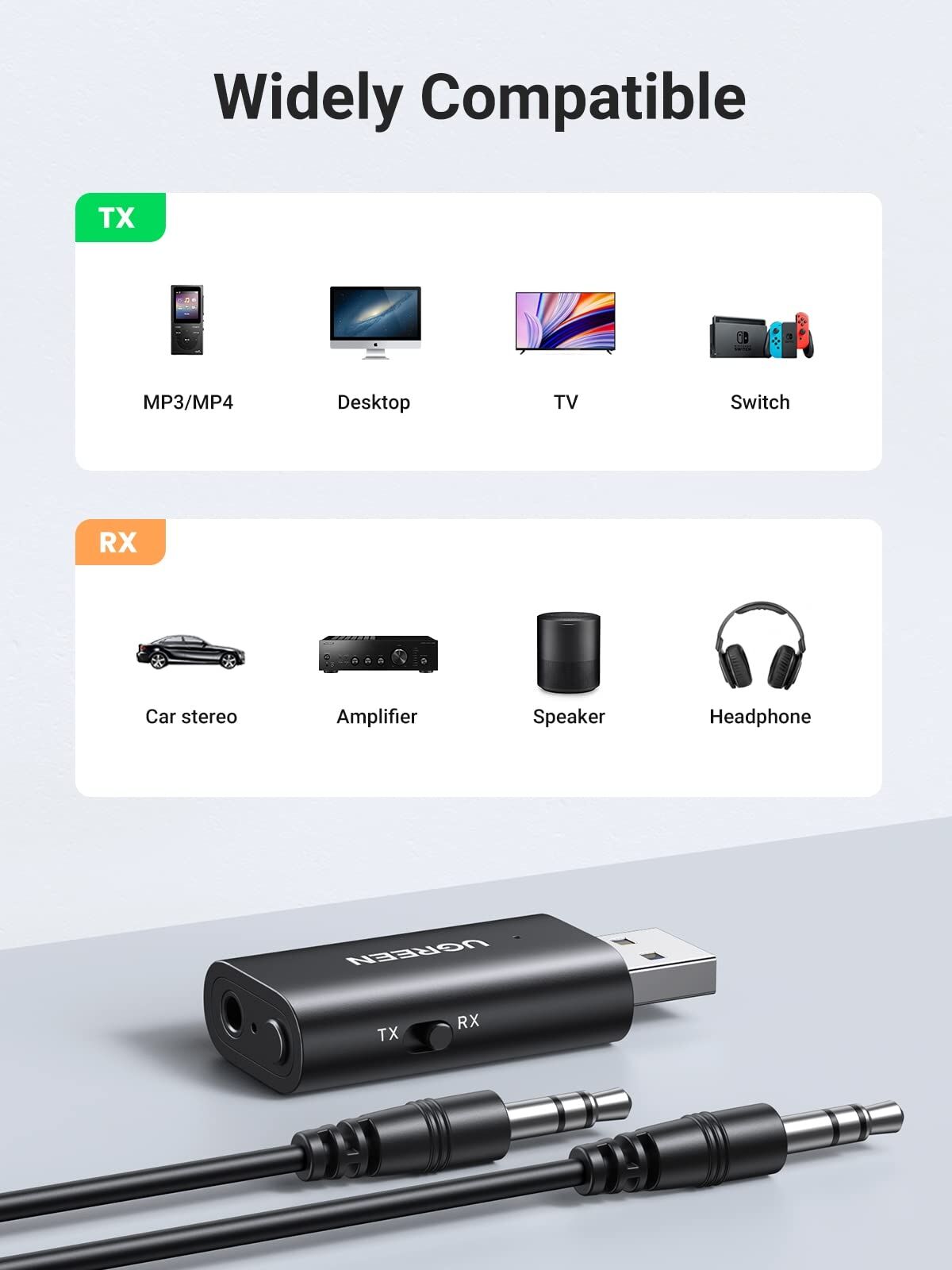 UGREEN 60300 Bluetooth 5.1 Transmitter Receiver Price