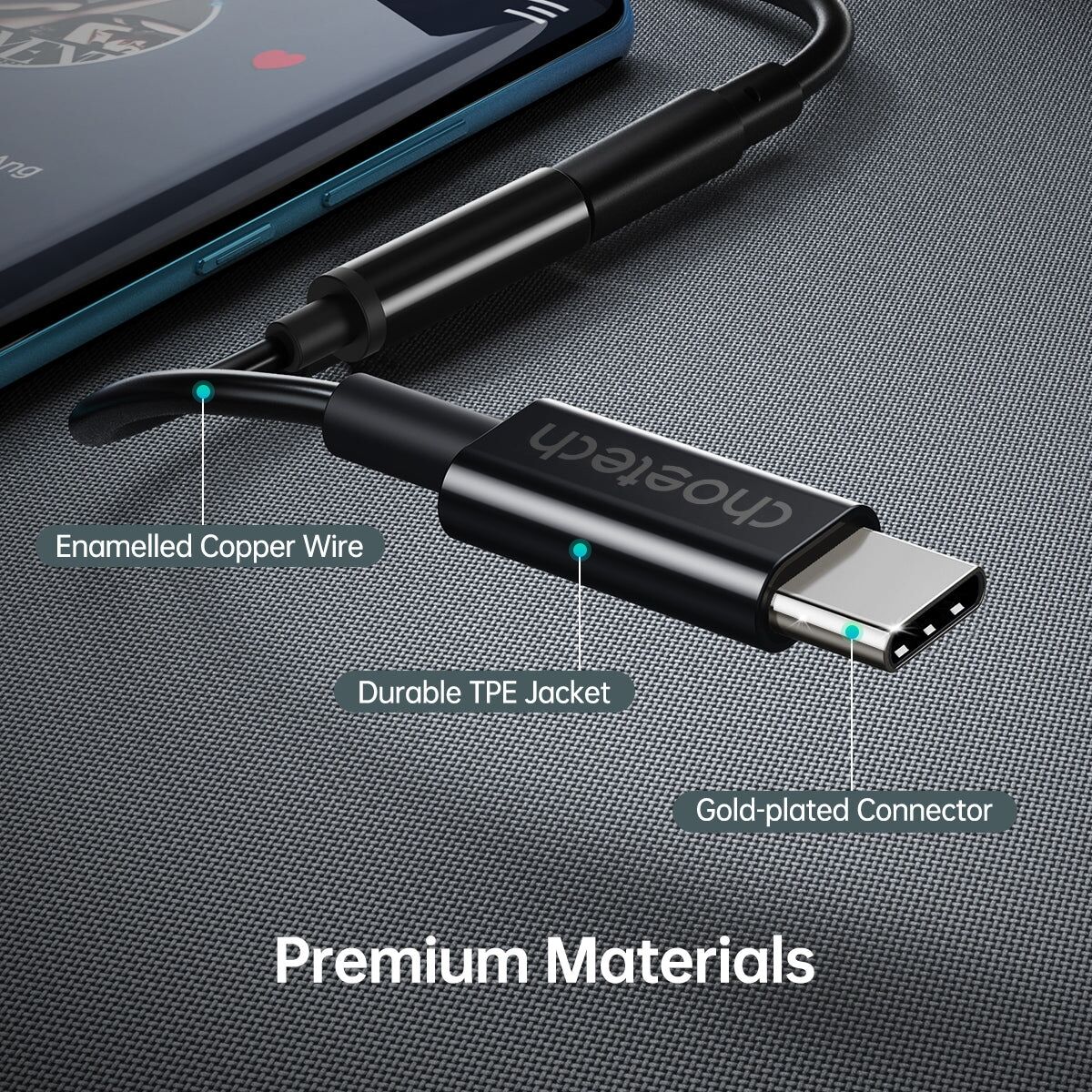 CHOETECH AUX003 USB-C To 3.5mm Headphone Adapter Price
