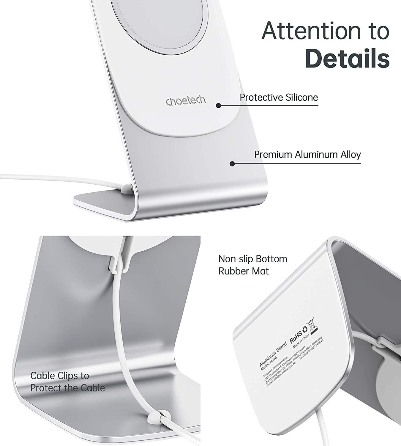 Choetech H046 Phone Stand For MagSafe Charger Aluminum (Stand Only) Price