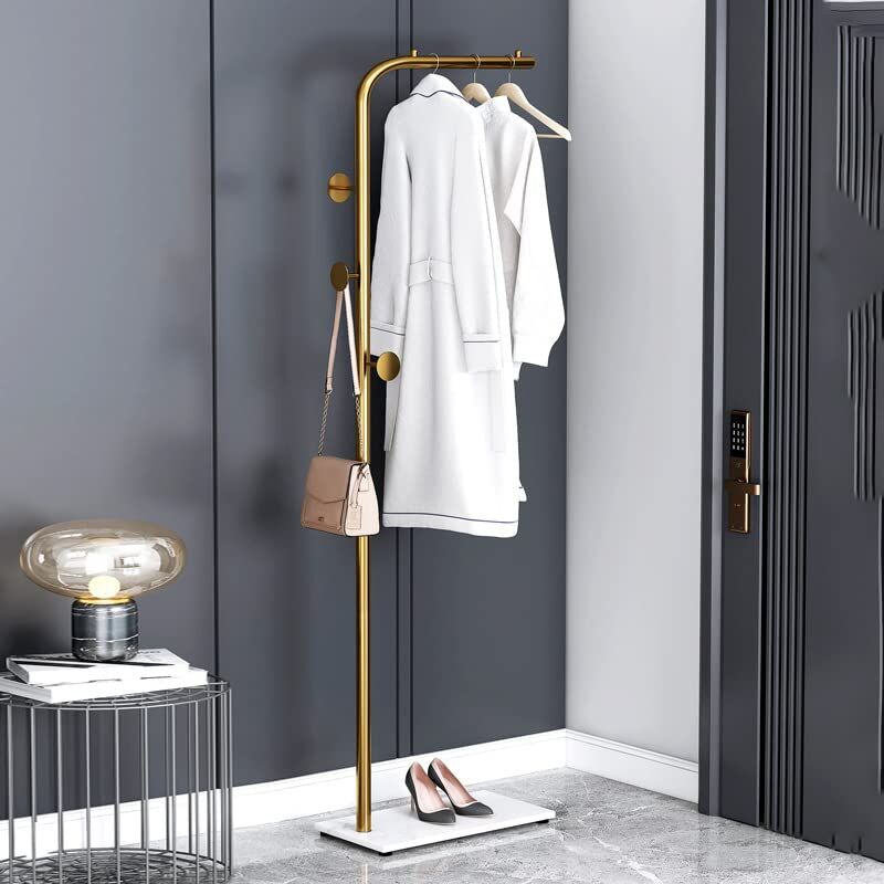 Metal Coat Rack Marble Base Hooks Clothes Coats Bag Tree Hat Display Hanger Stand Organiser Price