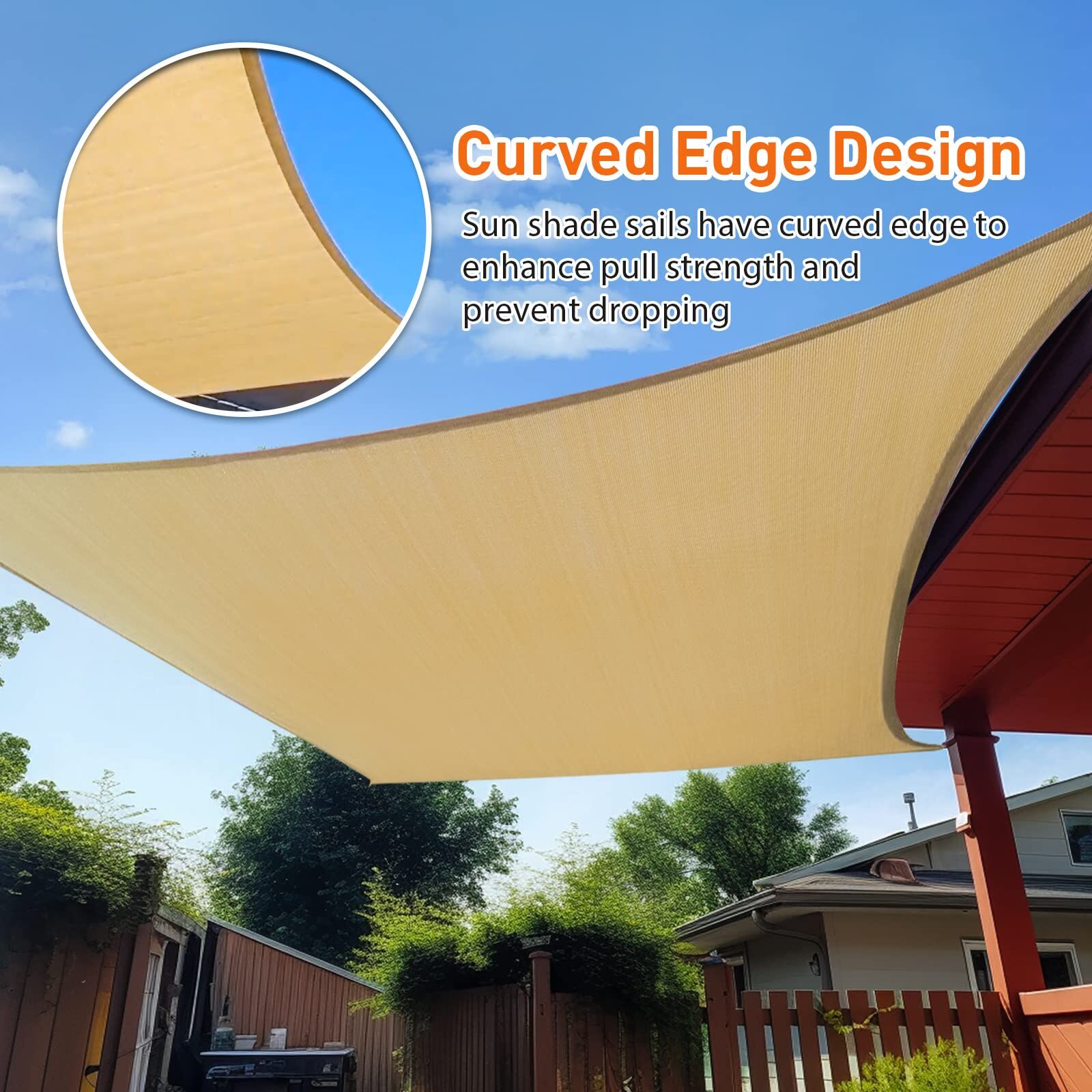 3m x 4m Rectangle Sun Shade Sails for Patios Sun UV Outdoor Canopy Backyard Sunshades Price