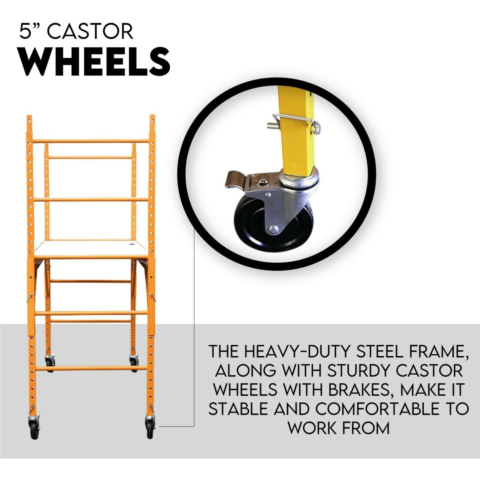 450kg Mobile Scaffold Ladder Scaffolding Platform Portable Ladder Work Safety Price