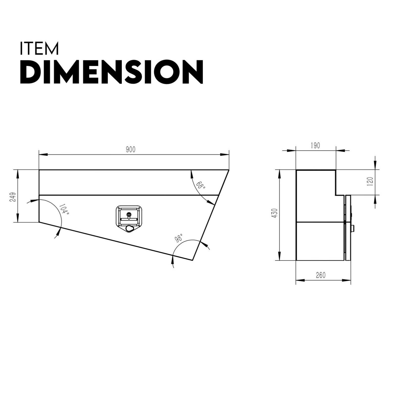Under Tray Tool Underbody Pair Set 900mm Aluminium Price