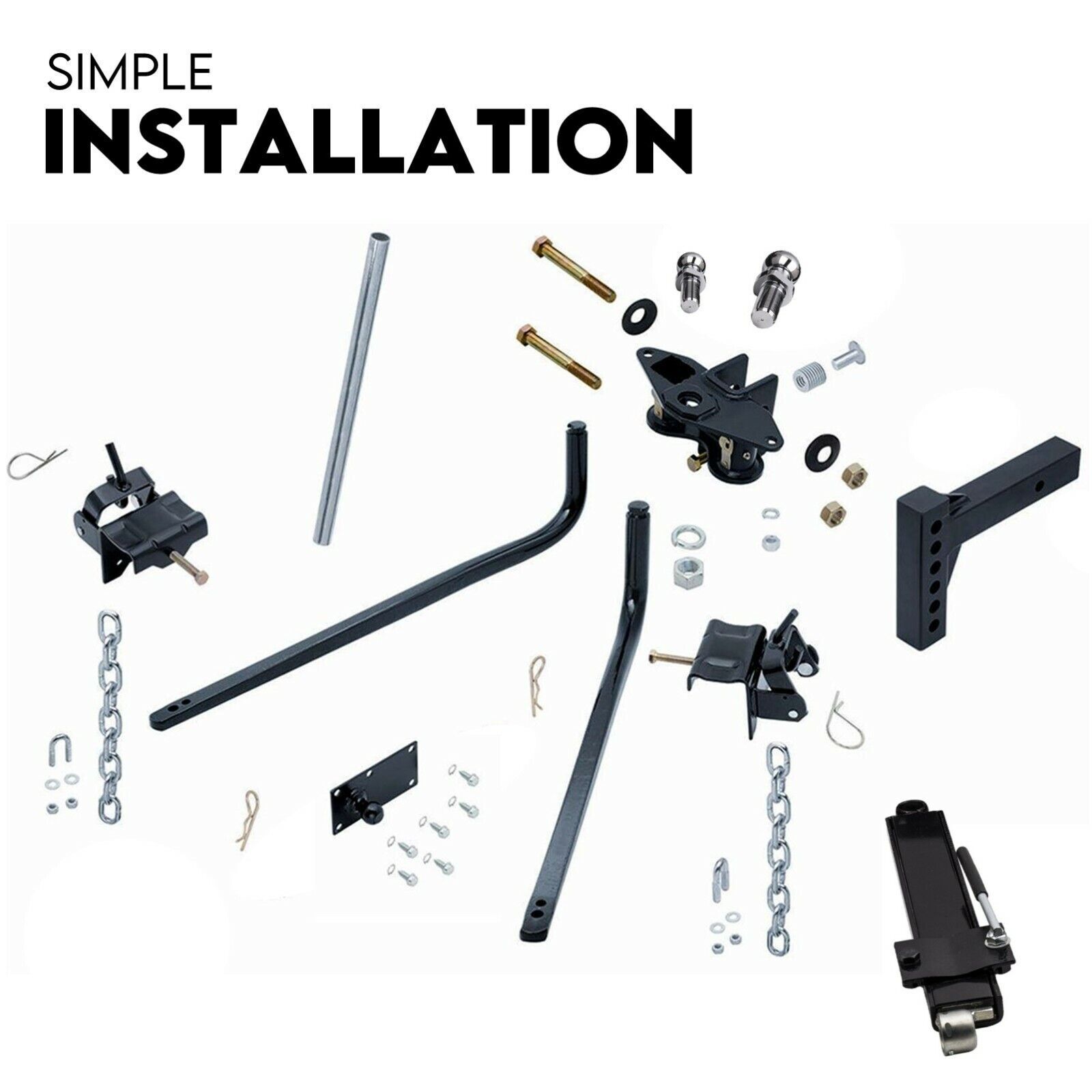 Weight Distribution Hitch System Load Leveller Caravan Anti Sway Bars 800Lb Price