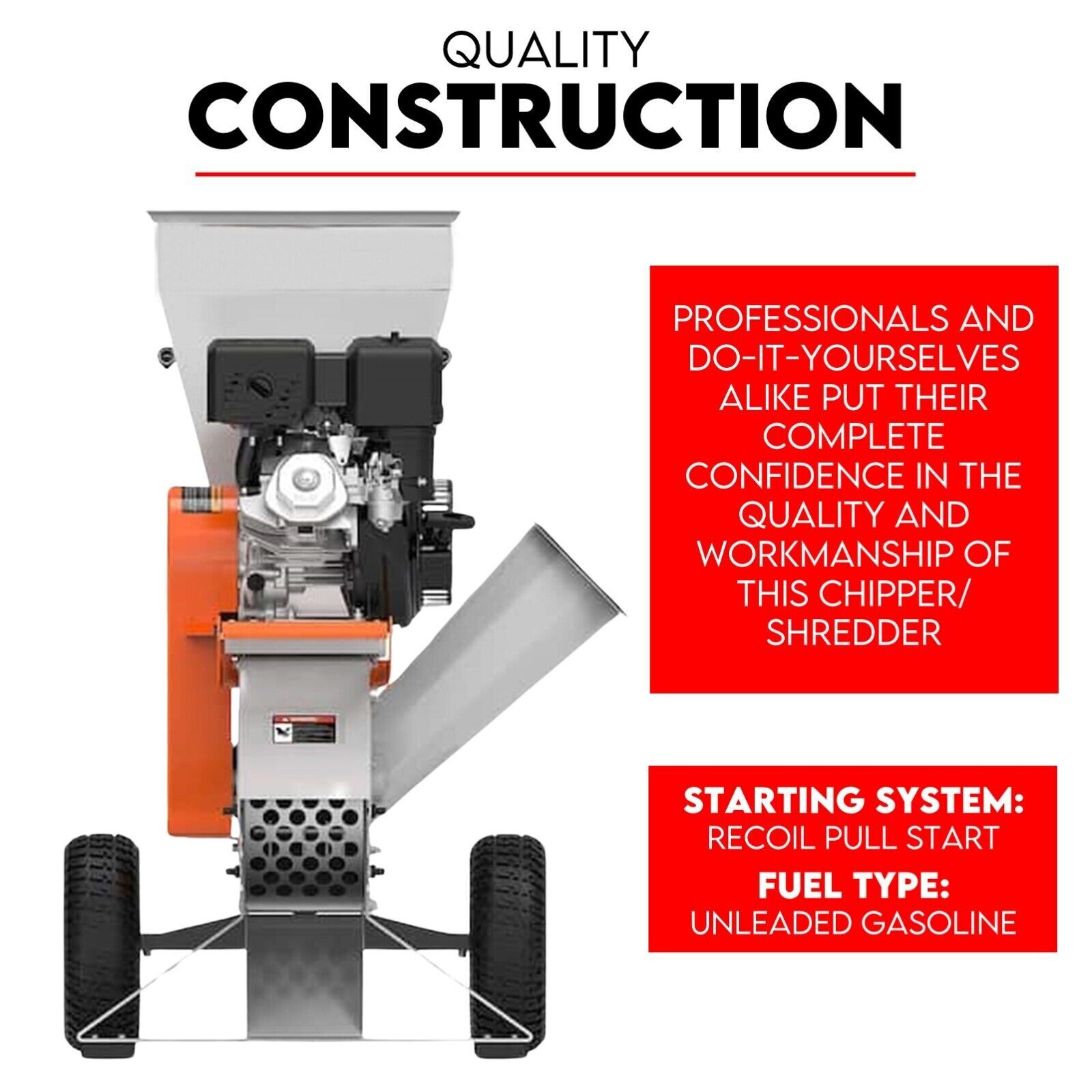 15HP Engine Wood Chipper Garden Mulcher Shredder Mulch Chip Tree Branch Price